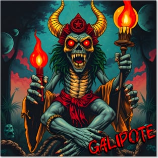 GALIPOTE – FULL COLOUR – FETERS AND LIMERS – CARIBBEAN FOLKLORE EVENT DJ GEAR Posters and Art